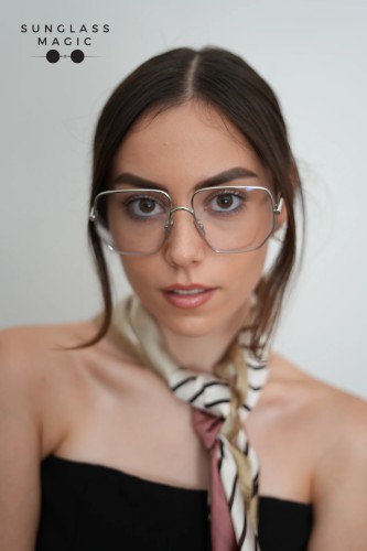 Loewe LW50079U BLUE LIGHT FILTER - 016 - 58 - Z SOCZEWKAMI Z FILTREM ŚWIATŁA NIEBIESKO-FIOLETOWEGO Oprawki korekcyjne Srebrny Kanciaste