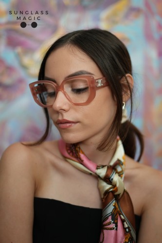 Celine CL50146F - 074 - 53 Oprawki korekcyjne Różowy Kanciaste
