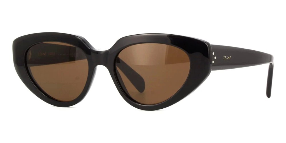 Celine CL40286I - 01E - 53 Okulary przeciwsłoneczne Czarny Kocie oczy