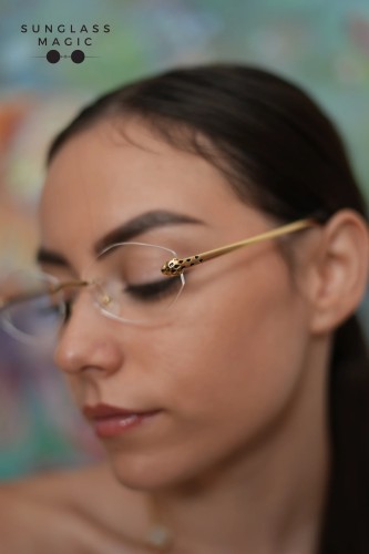 Cartier CT0637O - 001 - 56 Oprawki korekcyjne Złoty Geometryczny