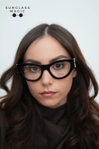 Saint Laurent SL M94 OPT - 001 - 53 Oprawki korekcyjne Czarny Kocie oczy