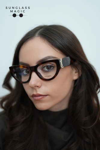 Saint Laurent SL M94 OPT - 002 - 53 Oprawki korekcyjne Havanna Kocie oczy