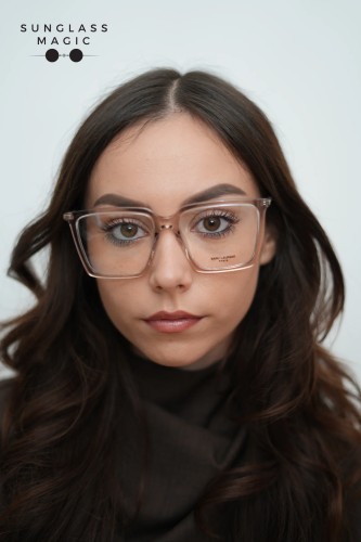 Saint Laurent SL474 OPT - 003 - 56 Oprawki korekcyjne Różowy Kanciaste