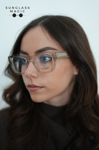 Saint Laurent SL698 - 004 - 50 Oprawki korekcyjne Przezroczysty Kanciaste