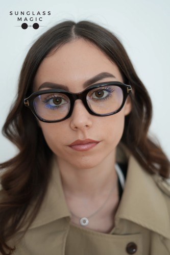 Tom Ford TF6005-D-B - 052 - 51 - Z SOCZEWKAMI Z FILTREM ŚWIATŁA NIEBIESKO-FIOLETOWEGO Oprawki korekcyjne Kanciaste