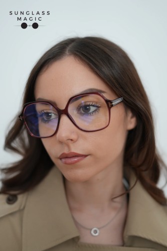 Tom Ford TF6062-B - 071 - 57 - Z SOCZEWKAMI Z FILTREM ŚWIATŁA NIEBIESKO-FIOLETOWEGO Oprawki korekcyjne Burgundija Kanciaste