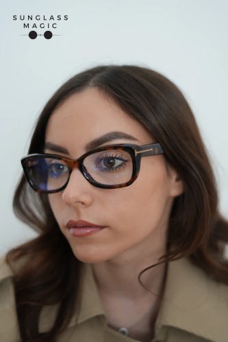 Tom Ford TF6046-B ECO - 052 - 55 - Z SOCZEWKAMI Z FILTREM ŚWIATŁA NIEBIESKO-FIOLETOWEGO Oprawki korekcyjne