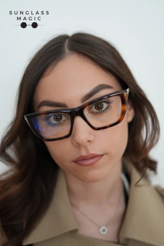 Tom Ford TF6047-B - 053 - 54 - Z SOCZEWKAMI Z FILTREM ŚWIATŁA NIEBIESKO-FIOLETOWEGO Oprawki korekcyjne Havana
