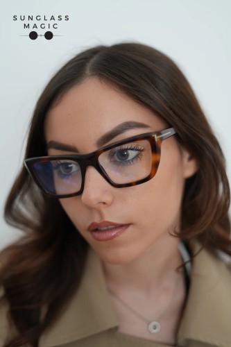 Tom Ford TF6047-B - 053 - 54 - Z SOCZEWKAMI Z FILTREM ŚWIATŁA NIEBIESKO-FIOLETOWEGO Oprawki korekcyjne Havana