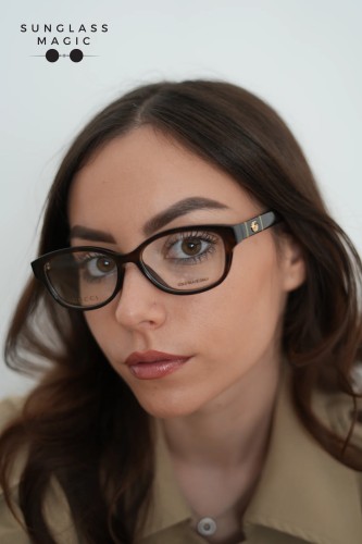 Gucci GG0639OA - 002 - 53 Oprawki korekcyjne Havanna Kanciaste