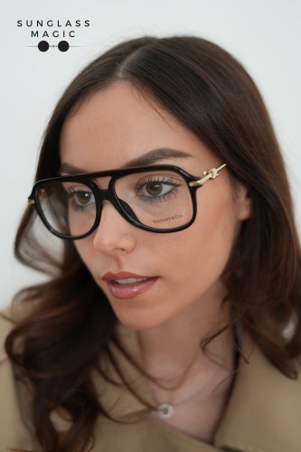 TIFFANY & CO. TF2283 - 8001 - 56 Oprawki korekcyjne Czarny Pilotki (aviator)