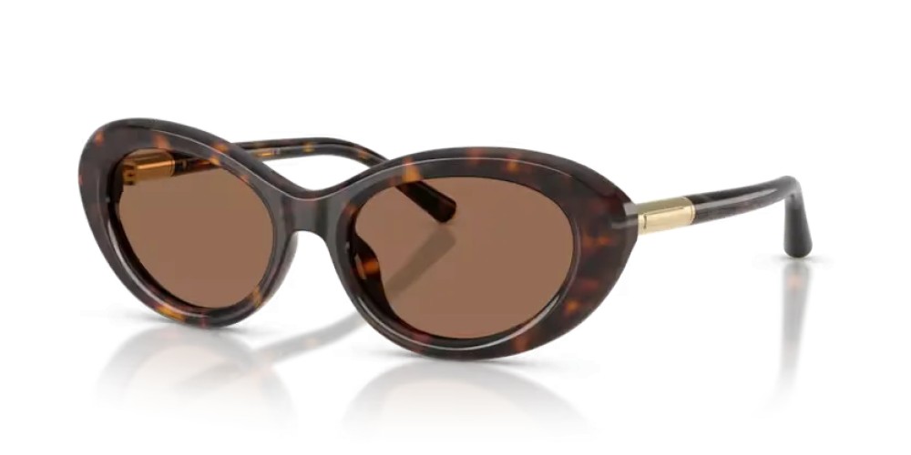 DOLCE & GABBANA DG4519 - 502/73 - 54 Okulary przeciwsłoneczne Havanna Owalny