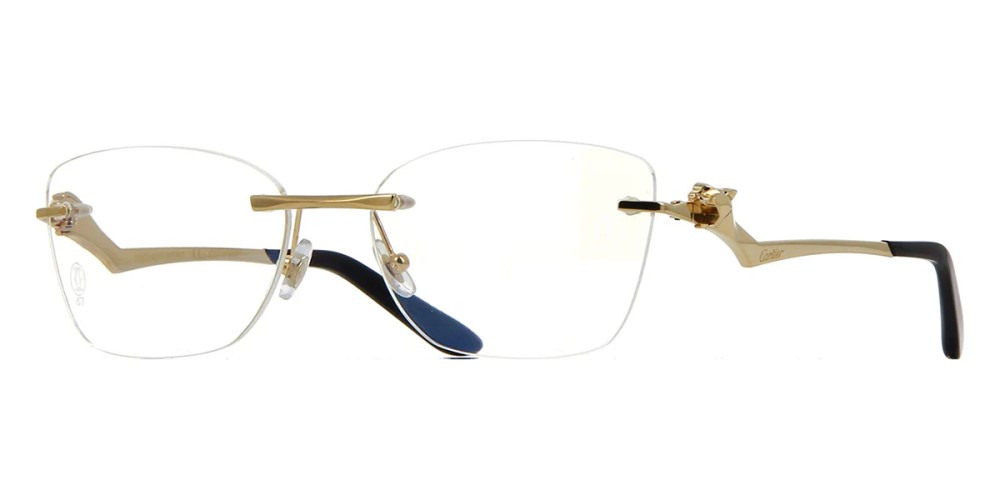 Cartier CT0120O - 001 - 57 Oprawki korekcyjne Złoty Kocie oczy