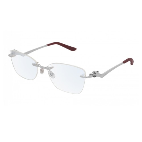 Cartier CT0120O - 003 - 57 Oprawki korekcyjne Srebrny Kocie oczy