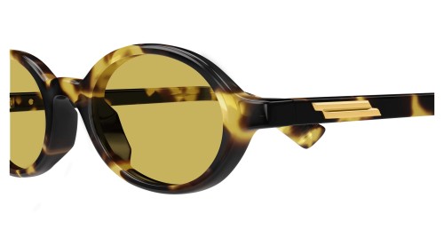 Bottega Veneta BV1388S - 002 - 47 Okulary przeciwsłoneczne Havanna Owalny