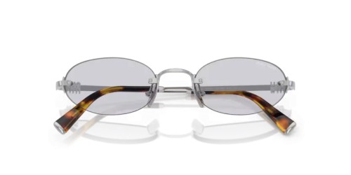 MIU MIU MU A54S - 1BC3F2 - 51 Okulary przeciwsłoneczne Srebrny Owalny