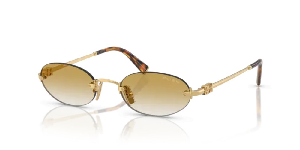 MIU MIU MU A54S - 5AK21D - 51 Okulary przeciwsłoneczne Złoty Owalny