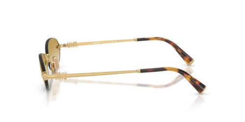 MIU MIU MU A54S - 5AK21D - 51 Okulary przeciwsłoneczne Złoty Owalny