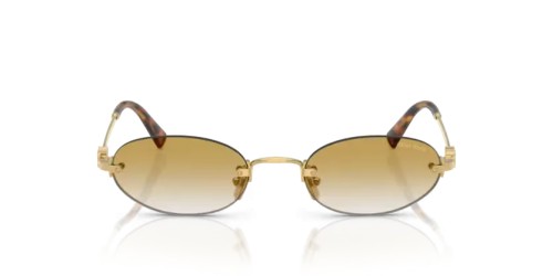 MIU MIU MU A54S - 5AK21D - 51 Okulary przeciwsłoneczne Złoty Owalny