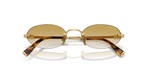 MIU MIU MU A54S - 5AK21D - 51 Okulary przeciwsłoneczne Złoty Owalny
