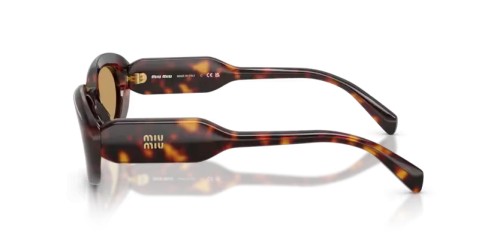 MIU MIU MU C01S - 27L10Y - 53 Okulary przeciwsłoneczne Havanna Owalny