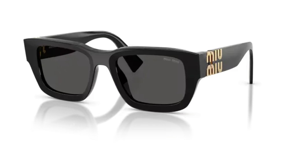MIU MIU MU C04S - 16K08Z - 53 Okulary przeciwsłoneczne Czarny Kanciaste