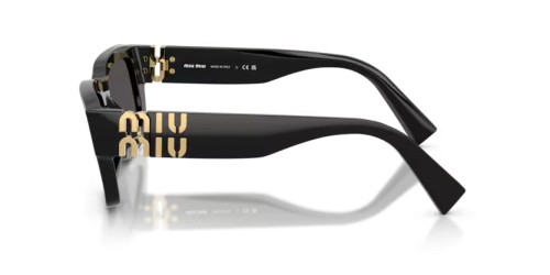 MIU MIU MU C04S - 16K08Z - 53 Okulary przeciwsłoneczne Czarny Kanciaste