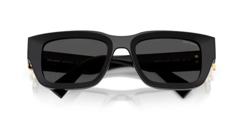 MIU MIU MU C04S - 16K08Z - 53 Okulary przeciwsłoneczne Czarny Kanciaste