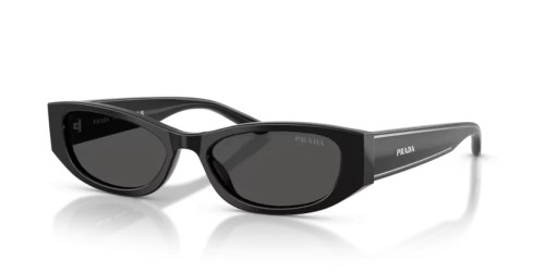 PRADA PR D22S - 16K08Z - 54 Okulary przeciwsłoneczne Czarny Prostokątny
