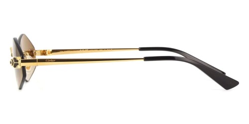 Cartier CT0433S - 002 - 55 Okulary przeciwsłoneczne Złoty Kocie oczy