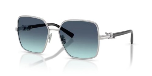 TIFFANY & CO. TF3122 - 60019S - 56 Okulary przeciwsłoneczne Srebrny Kanciaste