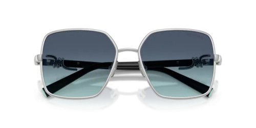TIFFANY & CO. TF3122 - 60019S - 56 Okulary przeciwsłoneczne Srebrny Kanciaste