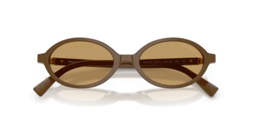 MIU MIU MU 04ZS - 29Q10Y - 50 Okulary przeciwsłoneczne Brązowy Owalny