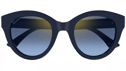 Cartier CT0436S - 003 - 50 Okulary przeciwsłoneczne Niebieski Kocie oczy