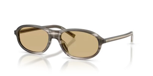 PRADA PR D20SU - 26O10R - 56 Okulary przeciwsłoneczne Pasiasty heban Owalny