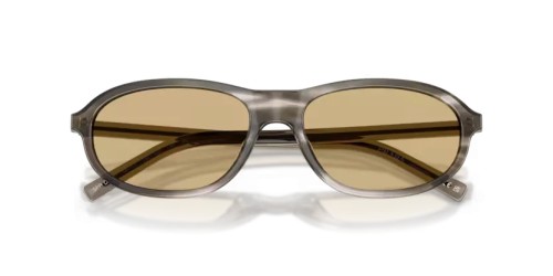 PRADA PR D20SU - 26O10R - 56 Okulary przeciwsłoneczne Pasiasty heban Owalny