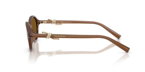 TIFFANY & CO. TF4266U - 847183 - 51 - Z SOCZEWKAMI POLARYZACYJNYMI Okulary przeciwsłoneczne Przezroczysty miodowy Owalny
