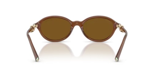 TIFFANY & CO. TF4266U - 847183 - 51 - Z SOCZEWKAMI POLARYZACYJNYMI Okulary przeciwsłoneczne Przezroczysty miodowy Owalny