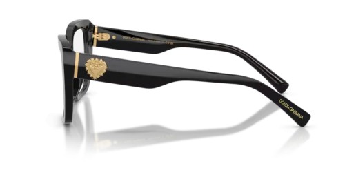DOLCE & GABBANA DG3441 - 501 - 53 Oprawki korekcyjne Czarny Kanciaste