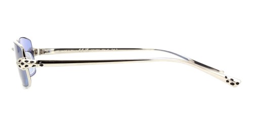 Cartier CT0473S - 004 - 54 Okulary przeciwsłoneczne Srebrny Kanciaste