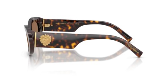 DOLCE & GABBANA DG4537 - 502/73 - 53 Okulary przeciwsłoneczne Havanna Owalny
