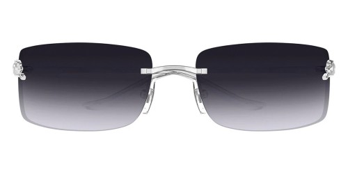 Cartier CT0503S - 002 - 71 Okulary przeciwsłoneczne Srebrny Kanciaste