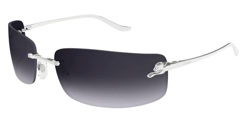 Cartier CT0503S - 002 - 71 Okulary przeciwsłoneczne Srebrny Kanciaste