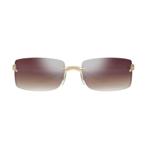 Cartier CT0503S - 003 - 71 Okulary przeciwsłoneczne Złoty Kanciaste