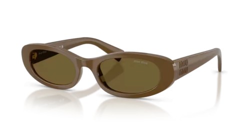 MIU MIU MU C02S - 23R09Z - 54 Okulary przeciwsłoneczne Zieleń wojskowa Owalny