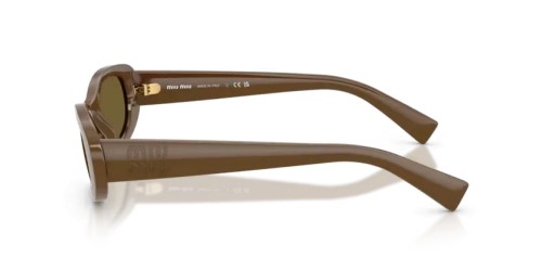 MIU MIU MU C02S - 23R09Z - 54 Okulary przeciwsłoneczne Zieleń wojskowa Owalny