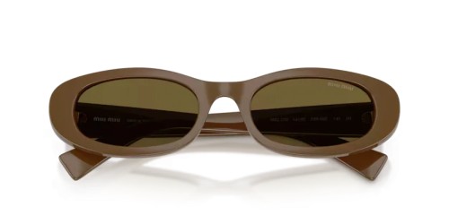 MIU MIU MU C02S - 23R09Z - 54 Okulary przeciwsłoneczne Zieleń wojskowa Owalny