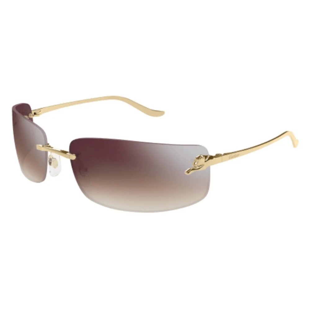 Cartier CT0503S - 003 - 71 Okulary przeciwsłoneczne Złoty Kanciaste