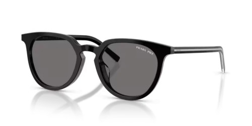 PRADA PR D15SD - 29O90T - 52 - Z SOCZEWKAMI POLARYZACYJNYMI Okulary przeciwsłoneczne Black / basalt horn Phantos