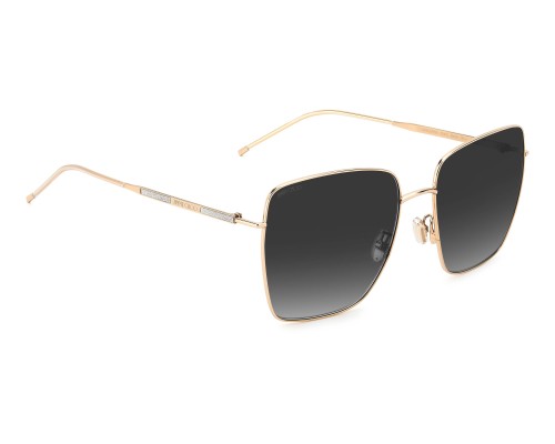 Jimmy Choo DAHLA/F/SK - 0009O - 59 Okulary przeciwsłoneczne Złoty Kanciaste